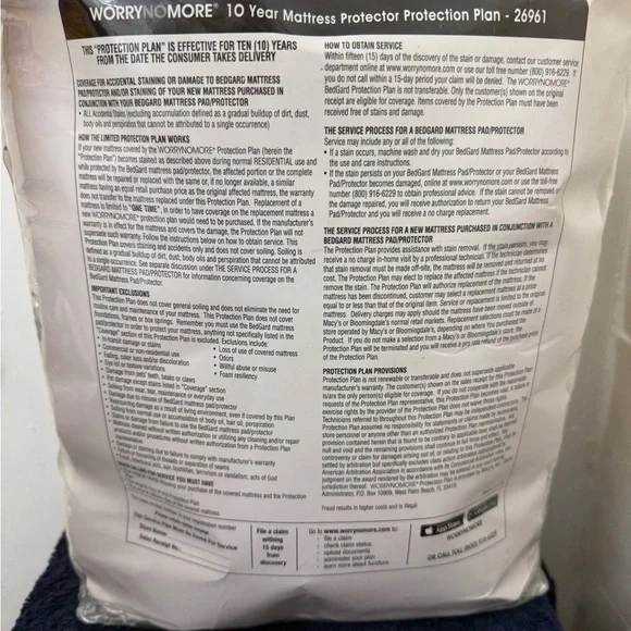 WorryNoMore BedGard Supreme waterproof mattress pad